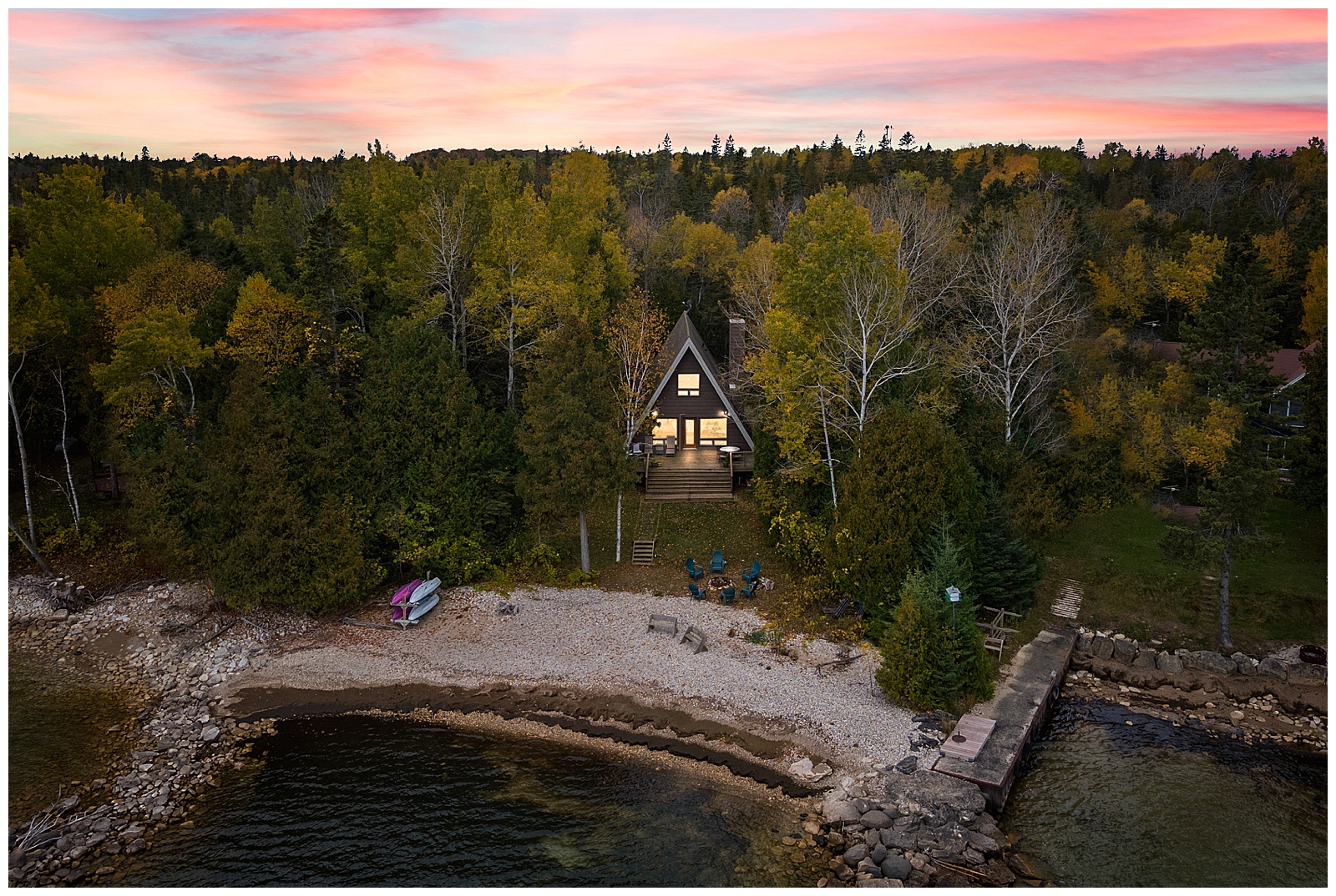 where to stay in Sister Bay, Wisconsin - Door County A-frame