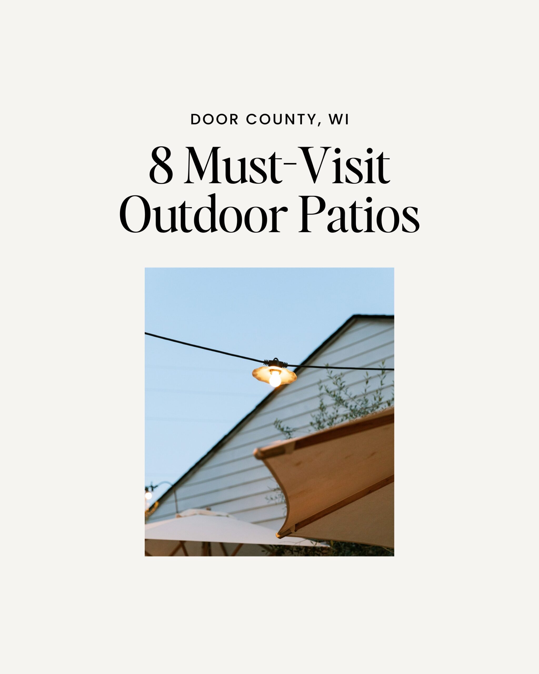 8 must-visit outdoor patios in Door County